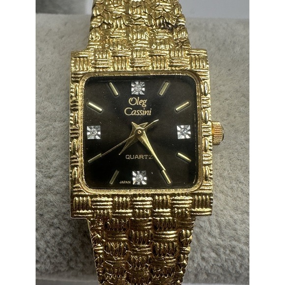 Oleg Cassini 31-528 Ladies Watch‎ New Battery 19MM 7\